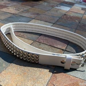 White belt with studs by Tilt, size Large